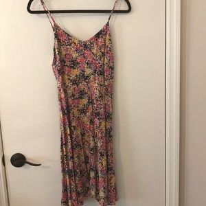GAP floral skinny strap v-neck dress